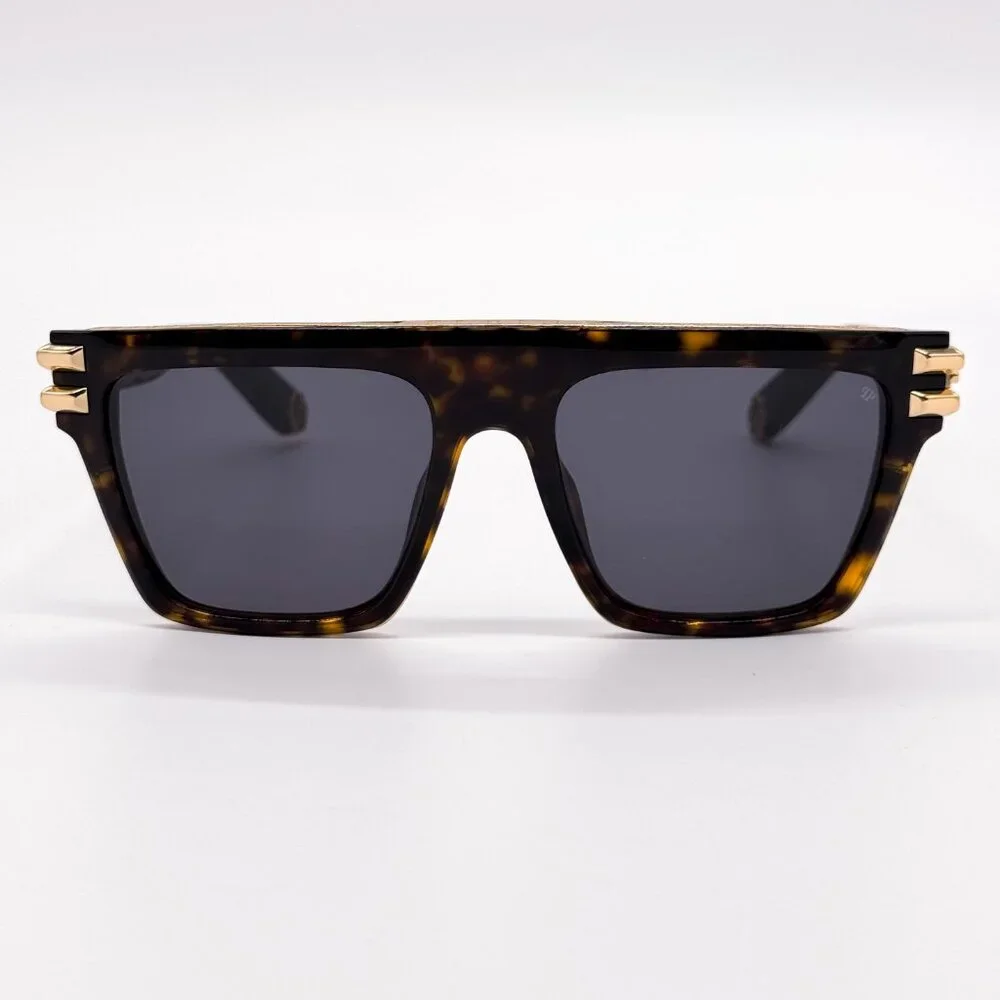 NEW PHILIPP PLEIN ICON SPP108M 0722 HAVANA UNISEX SUNGLASSES PHILIPP PLEIN